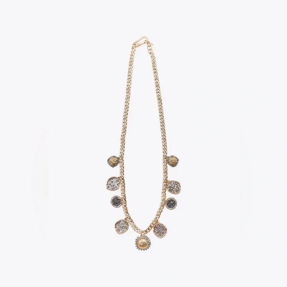 Zara | Accessories | Nwot Zara Golden Metal Coin Link Belt 